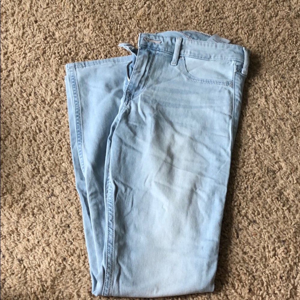 Light blue Hollister with no rips